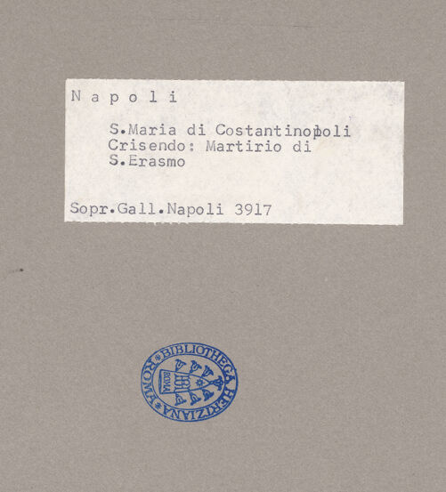 Rückseite von Sopr. BAS NA [https://www.deutsche-digitale-bibliothek.de/content/lizenzen/rv-ez/] Martyrium des heiligen Bartholomaeus (oder Erasmus?) - Gesamtansicht, bh069057_recto. Foto.