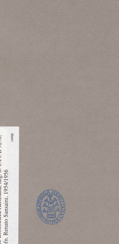 Rückseite von Bibliotheca Hertziana [https://www.deutsche-digitale-bibliothek.de/content/lizenzen/rv-ez/] SüdwandBogenlaibungen - Fünfte Arkade, westlicher Teil, bh069941_recto. Foto: Sansaini, Renato.