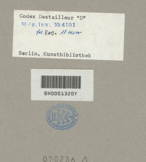 Rückseite von Kunstbibliothek [https://www.deutsche-digitale-bibliothek.de/content/lizenzen/rv-ez/] Codex Destailleur DColosseum: Aufriss der Außenwand - , bh070236_recto. Foto.
