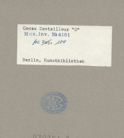 Rückseite von Kunstbibliothek [https://www.deutsche-digitale-bibliothek.de/content/lizenzen/rv-ez/] Codex Destailleur DPalazzo Farnese: Details von Fensterrahmen und Portal - , bh070254_recto. Foto.