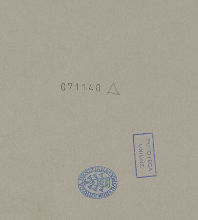 Rückseite von Alinari [https://www.deutsche-digitale-bibliothek.de/content/lizenzen/rv-ez/] Oratorio del Gonfalone - Fassade; Detail, bh071140_recto. Foto.