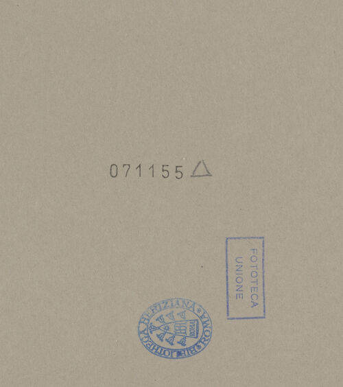 Rückseite von Alinari [https://www.deutsche-digitale-bibliothek.de/content/lizenzen/rv-ez/] Santa Maria dell'AnimaFassade - Ansicht von Nordosten, bh071155_recto. Foto.