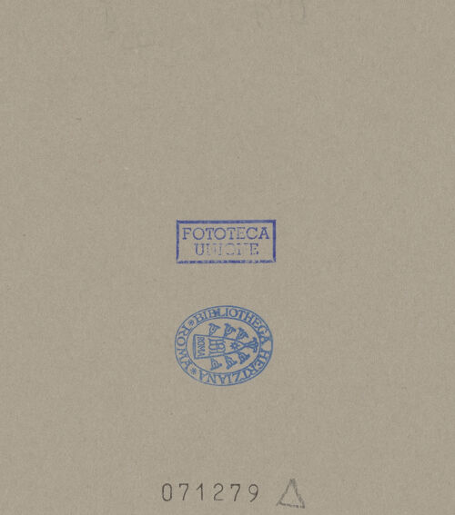 Rückseite von Alinari [https://www.deutsche-digitale-bibliothek.de/content/lizenzen/rv-ez/] Antependium mit Szenen aus dem Leben des Heiligen Gregorius MagnoRechtes Relief: Der Heilige Gregor befreit zwei Seelen aus dem Fegefeuer und der heilige Rochus - Gesamtansicht, bh071279_recto. Foto.