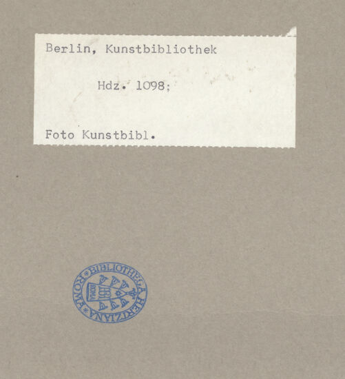 Rückseite von Kunstbibliothek Berlin [http://creativecommons.org/publicdomain/mark/1.0/] Rom, Entwurf für den oberen Teil der Spanischen Treppe und eine Neudekoration der Fassade von Santissima Trinità dei Monti - , bh072665_recto. Foto.