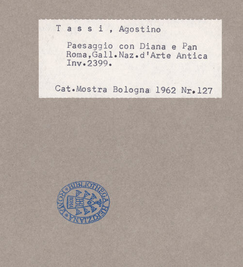 Rückseite von unbekannt [https://www.deutsche-digitale-bibliothek.de/content/lizenzen/rv-fz/] Landschaft mit Pan und Diana - Gesamtansicht ohne Rahmen, bh073568_recto. Foto.