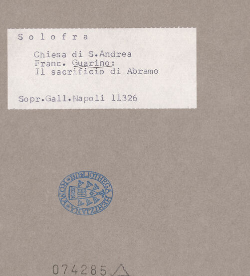 Rückseite von Sopr. BAS NA [https://www.deutsche-digitale-bibliothek.de/content/lizenzen/rv-ez/] Das Isaakopfer - Gesamtansicht, bh074285_recto. Foto.