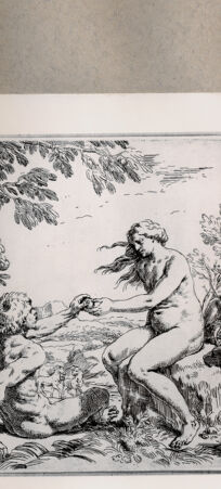 Rückseite von  [http://creativecommons.org/publicdomain/mark/1.0/] Adam und Eva - , bh074617. Foto.