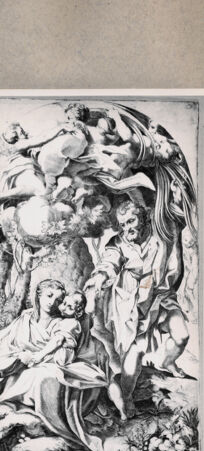 Rückseite von  [http://creativecommons.org/publicdomain/mark/1.0/] Heilige Familie - , bh074885. Foto.