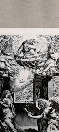 Rückseite von  [http://creativecommons.org/publicdomain/mark/1.0/] Mariae Verkündigung - , bh075031. Foto.