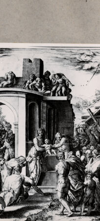 Rückseite von  [http://creativecommons.org/publicdomain/mark/1.0/] Anbetung der Könige - , bh075034. Foto.