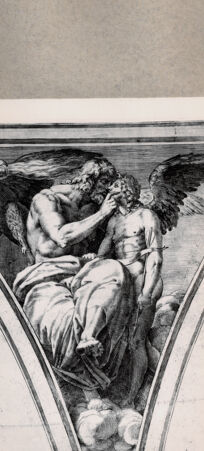 Rückseite von  [http://creativecommons.org/publicdomain/mark/1.0/] Jupiter und Amor - , bh075256. Foto.