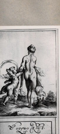 Rückseite von  [http://creativecommons.org/publicdomain/mark/1.0/] Venus und Amor - , bh075262. Foto.