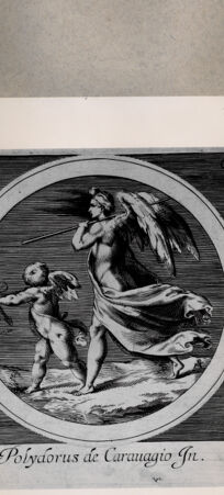 Rückseite von  [http://creativecommons.org/publicdomain/mark/1.0/] Venere vincitrice mit Amor - , bh075268. Foto.