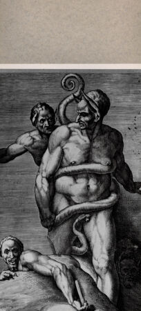 Rückseite von  [http://creativecommons.org/publicdomain/mark/1.0/] Jüngstes Gericht, Detail - , bh075274. Foto.