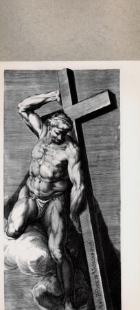 Rückseite von  [http://creativecommons.org/publicdomain/mark/1.0/] Jüngstes Gericht, Detail - , bh075276. Foto.