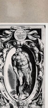 Rückseite von  [http://creativecommons.org/publicdomain/mark/1.0/] Jüngstes Gericht, Detail - , bh075278. Foto.