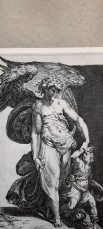 Rückseite von  [http://creativecommons.org/publicdomain/mark/1.0/] Raphael und Tobias - , bh075279. Foto.