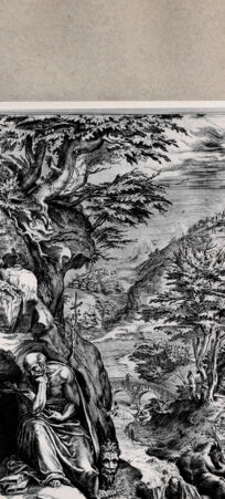 Rückseite von  [http://creativecommons.org/publicdomain/mark/1.0/] Heiliger Hieronymus - , bh075281. Foto.