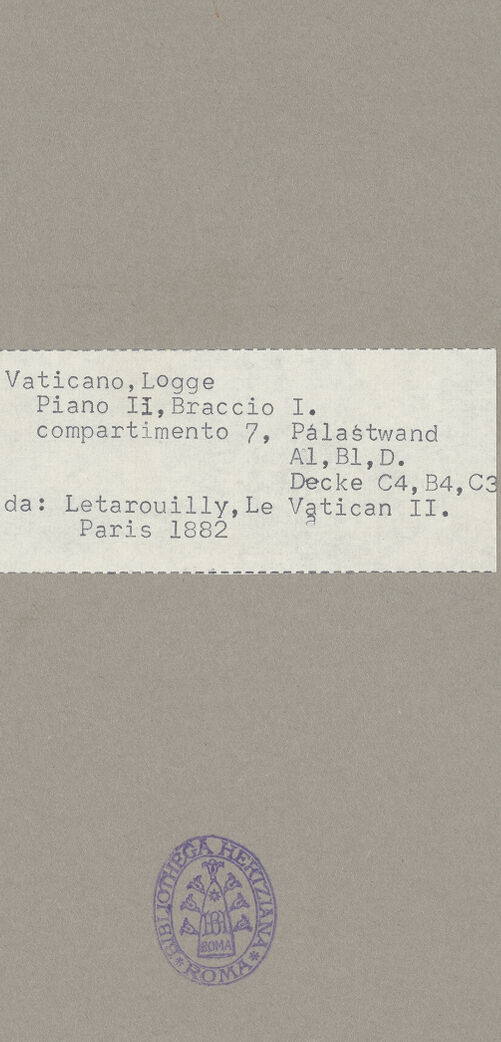 Rückseite von  [http://creativecommons.org/publicdomain/mark/1.0/] Kampf zwischen einem Löwen und einem Stier - , bh075300_recto. Foto.