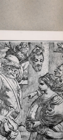 Rückseite von  [http://creativecommons.org/publicdomain/mark/1.0/] Der Kopf Johannes des Täufers - , bh076354. Foto.