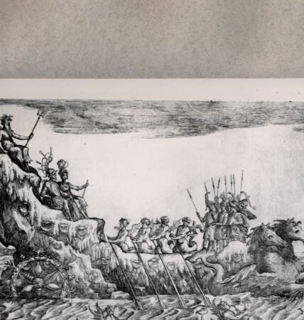 Rückseite von  [http://creativecommons.org/publicdomain/mark/1.0/] Hiclo und Naucleo Argon: Geleitet in Neptuns Schiff - , bh076444. Foto.