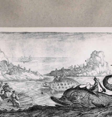 Rückseite von  [http://creativecommons.org/publicdomain/mark/1.0/] Der Felsen des Arno mit vier Flüssen - , bh076464. Foto.