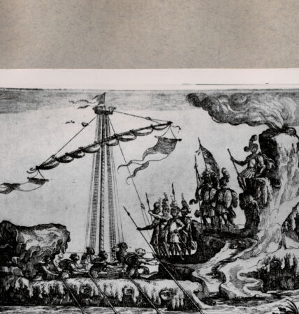 Rückseite von  [http://creativecommons.org/publicdomain/mark/1.0/] Polyphem und Palaimon - , bh076466. Foto.