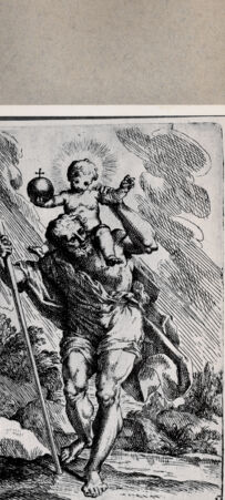 Rückseite von  [http://creativecommons.org/publicdomain/mark/1.0/] Der heilige Christophorus - , bh076559. Foto.