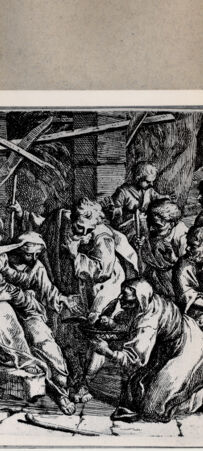 Rückseite von  [http://creativecommons.org/publicdomain/mark/1.0/] Anbetung der Hirten - , bh076574. Foto.