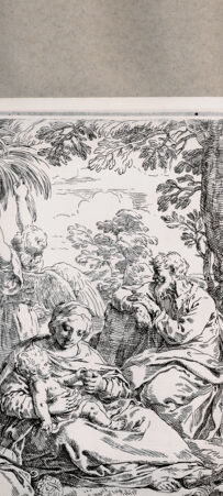 Rückseite von  [http://creativecommons.org/publicdomain/mark/1.0/] Ruhe auf der Flucht - , bh076662. Foto.