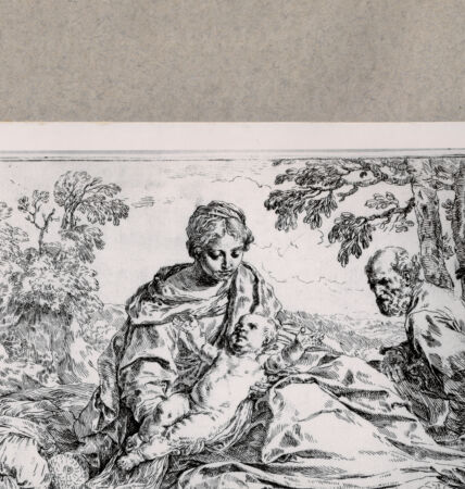 Rückseite von  [http://creativecommons.org/publicdomain/mark/1.0/] Ruhe auf der Flucht - , bh076680. Foto.