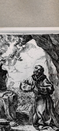 Rückseite von  [http://creativecommons.org/publicdomain/mark/1.0/] Heiliger Franziskus - , bh076684. Foto.