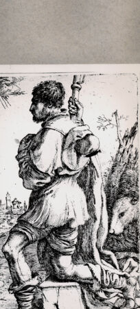 Rückseite von  [http://creativecommons.org/publicdomain/mark/1.0/] Heiliger Rochus - , bh076787. Foto.