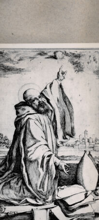 Rückseite von  [http://creativecommons.org/publicdomain/mark/1.0/] Heiliger Bischof - , bh076789. Foto.