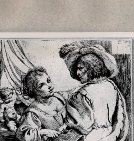 Rückseite von  [http://creativecommons.org/publicdomain/mark/1.0/] Eine Frau und ein Mann - , bh076791. Foto.