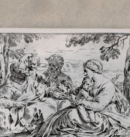 Rückseite von  [http://creativecommons.org/publicdomain/mark/1.0/] Heilige Familie - , bh076869. Foto.