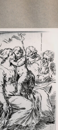 Rückseite von  [http://creativecommons.org/publicdomain/mark/1.0/] Heilige Familie - , bh076871. Foto.