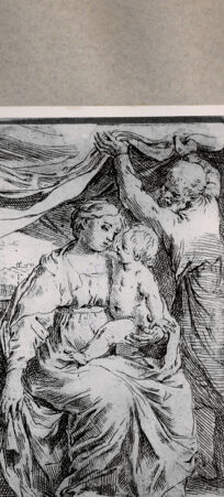 Rückseite von  [http://creativecommons.org/publicdomain/mark/1.0/] Heilige Familie - , bh076873. Foto.