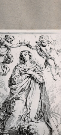 Rückseite von  [http://creativecommons.org/publicdomain/mark/1.0/] Immaculata - , bh076880. Foto.