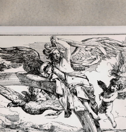 Rückseite von  [http://creativecommons.org/publicdomain/mark/1.0/] Allegorie der Luft - , bh076893. Foto.