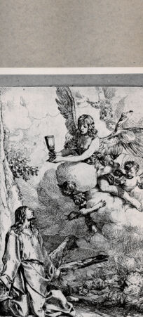 Rückseite von  [http://creativecommons.org/publicdomain/mark/1.0/] Christus im Garten Gethsemane - , bh076964. Foto.