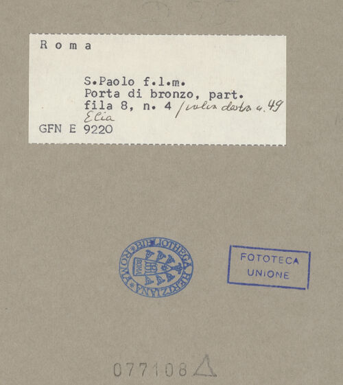 Rückseite von bh077108_recto