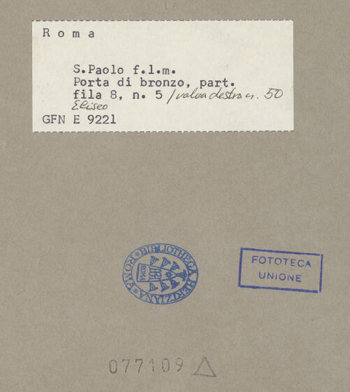 Rückseite von bh077109_recto