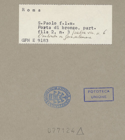 Rückseite von bh077124_recto