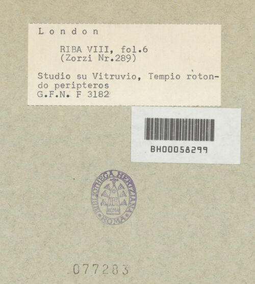 Rückseite von bh077283_recto