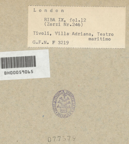 Rückseite von bh077579_recto