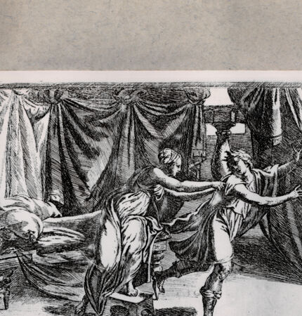 Rückseite von  [http://creativecommons.org/publicdomain/mark/1.0/] Joseph und die Frau des Potiphar - , bh078605. Foto.