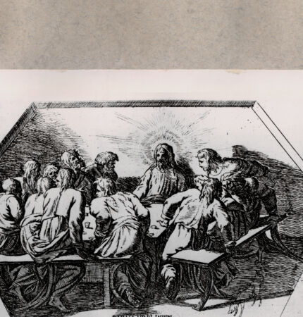 Rückseite von  [http://creativecommons.org/publicdomain/mark/1.0/] Abendmahl - , bh078621. Foto.