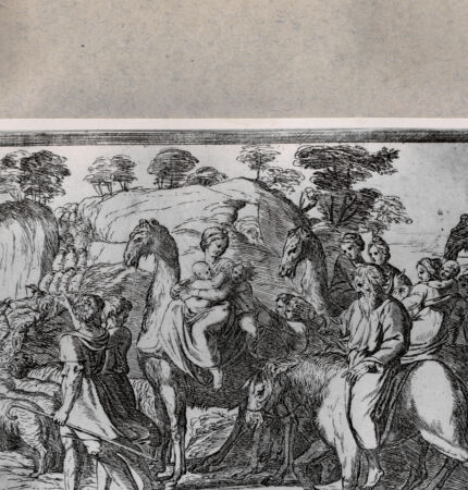 Rückseite von  [http://creativecommons.org/publicdomain/mark/1.0/] Jakob auf dem Weg nach Kanaan - , bh078638. Foto.