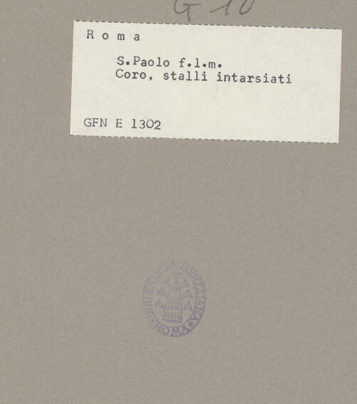 Rückseite von  [http://creativecommons.org/publicdomain/mark/1.0/] Gott erscheint Abraham - , bh078645_recto. Foto.